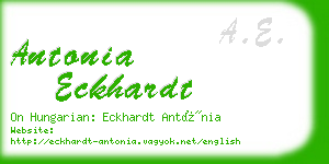 antonia eckhardt business card